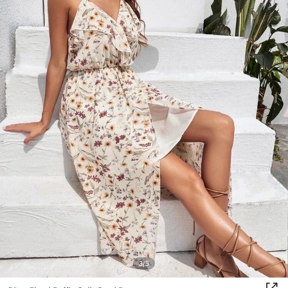 Ruffle Floral Dress - Picture 3 of 3